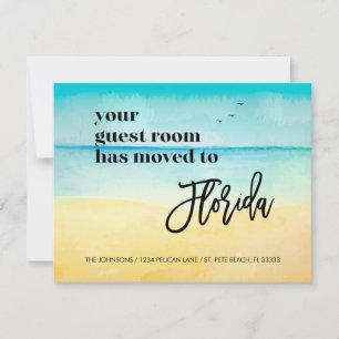 Beach Scene Guest Room Moved to Florida New Home Announcement
