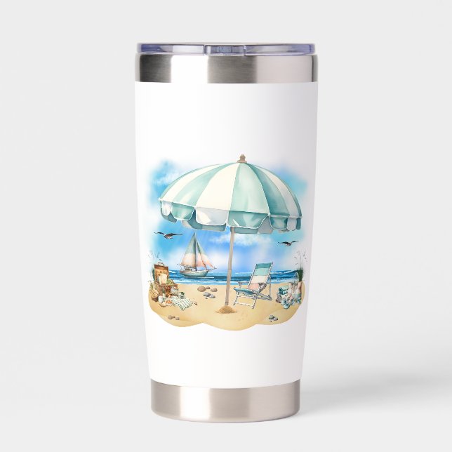 Beach Scene Insulated Tumbler (Back)