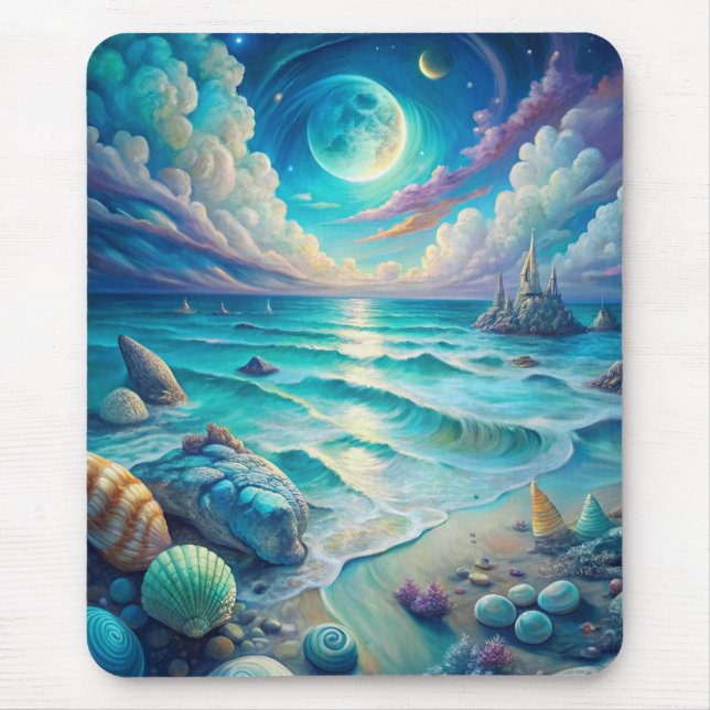 Beach Scene Mouse Pad (Front)