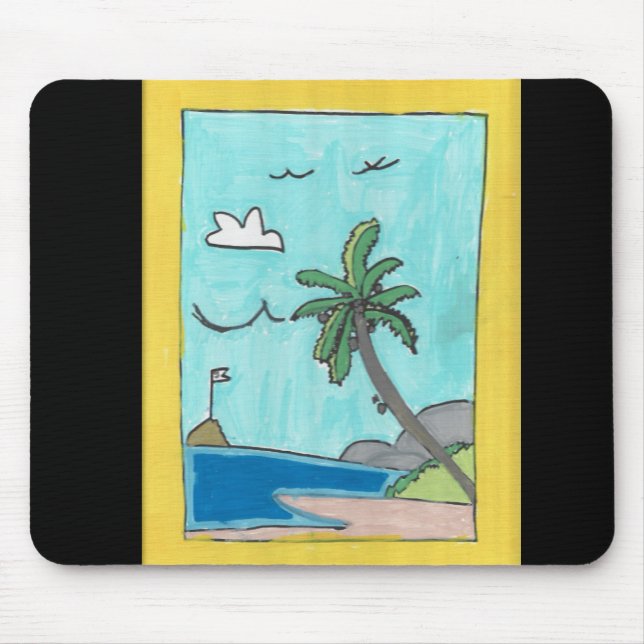 Beach Scene Mousepad (Front)