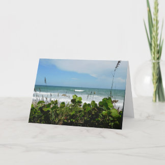Beach Scene Note Card - Blank