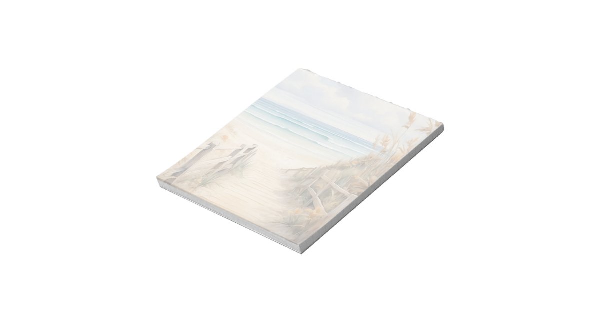 Notepad Sand Beach Scene Notepad | Zazzle