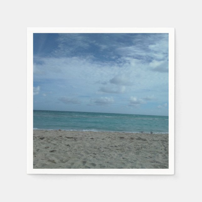 BEACH SCENE PAPER NAPKINS (Front)