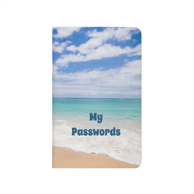 Beach Scene Password Book (Front)