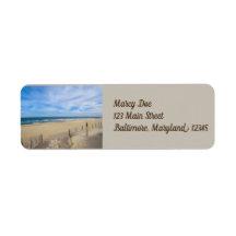 Beach Scene Return Address Labels