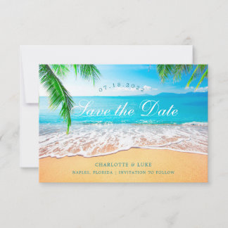 Beach Scene Save the Date