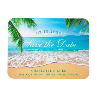 Beach Scene Save the Date Magnet