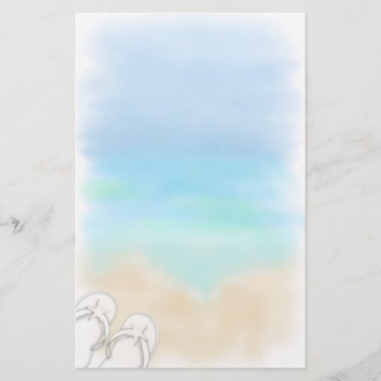 Beach Scene Stationery | Zazzle.com