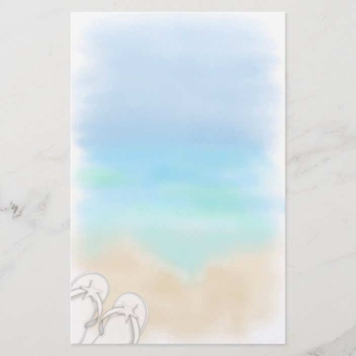 Beach Scene Stationery | Zazzle.com