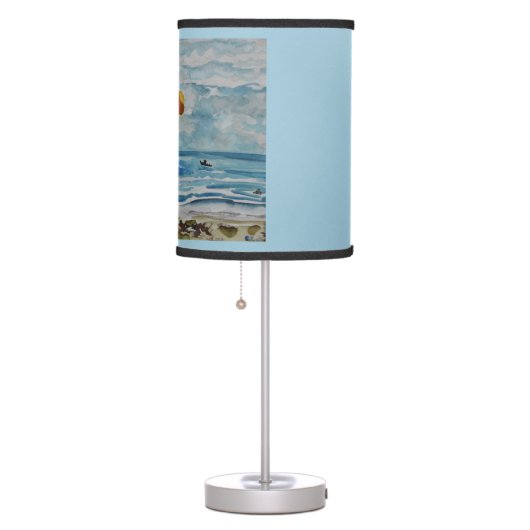 Beach Scene Table Lamp (Right)