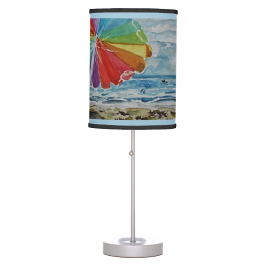 Beach Scene Table Lamp (Front)