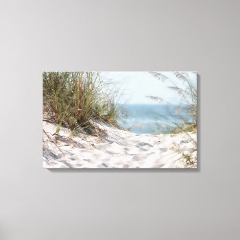 Beach Scene Wrapped Canvas. Canvas Print by SpicySweet at Zazzle