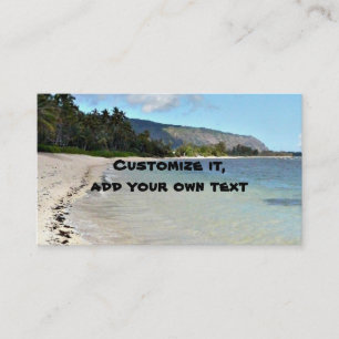Beach scenes business card