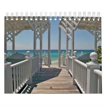 Beach Scenes Of Beautiful Seaside  Florida Calendar by kathleenlil at Zazzle