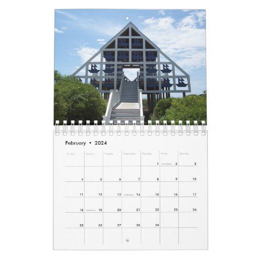 Beach Scenes of Beautiful Seaside, Florida Calendar Zazzle