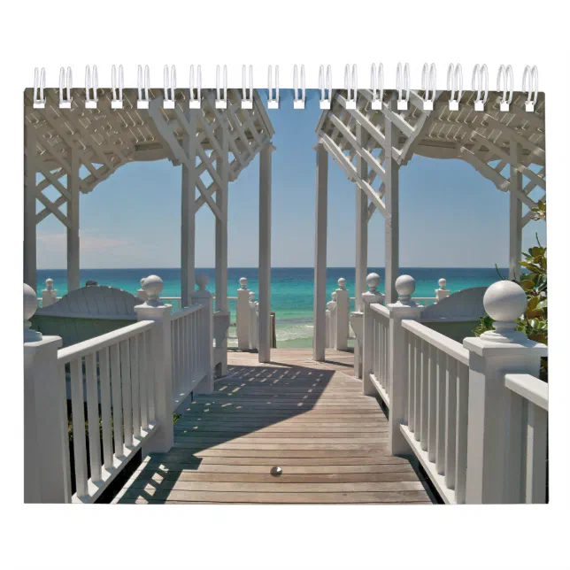 Beach Scenes of Beautiful Seaside, Florida Calendar Zazzle