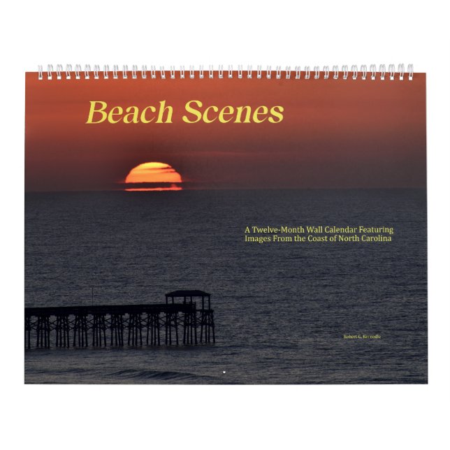 Beach Scenes of North Carolina Calendar    (Cover)