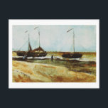 Beach Scheveningen, Calm Weather, Vincent van Gogh Postcard<br><div class="desc">Beach at Scheveningen in Calm Weather, Vincent van Gogh. Oil on paper on panel, 35.5 x 49.5 cm. Private collection. F 2, JH 173 Vincent Willem van Gogh (30 March 1853 – 29 July 1890) was a Dutch Post-Impressionist artist. Some of his paintings are now among the world's best known,...</div>