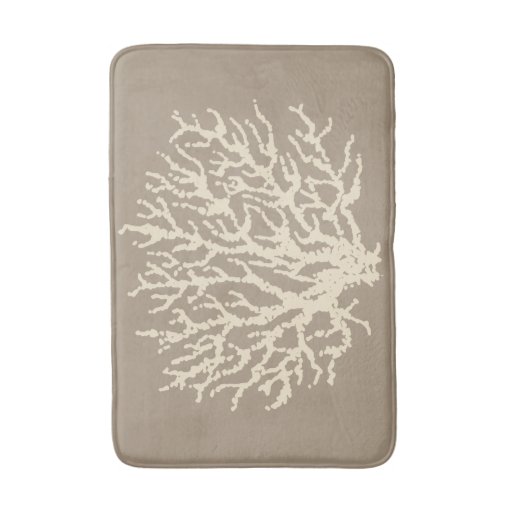 Beach Sea Coral Bath Mat Bathroom Rug Zazzle