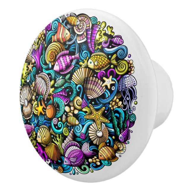 Beach Sea Life 1 Drawer Knobs (Right)