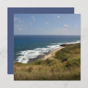 Beach Sea Sand Nature Sky Caribbean USVI Note Card