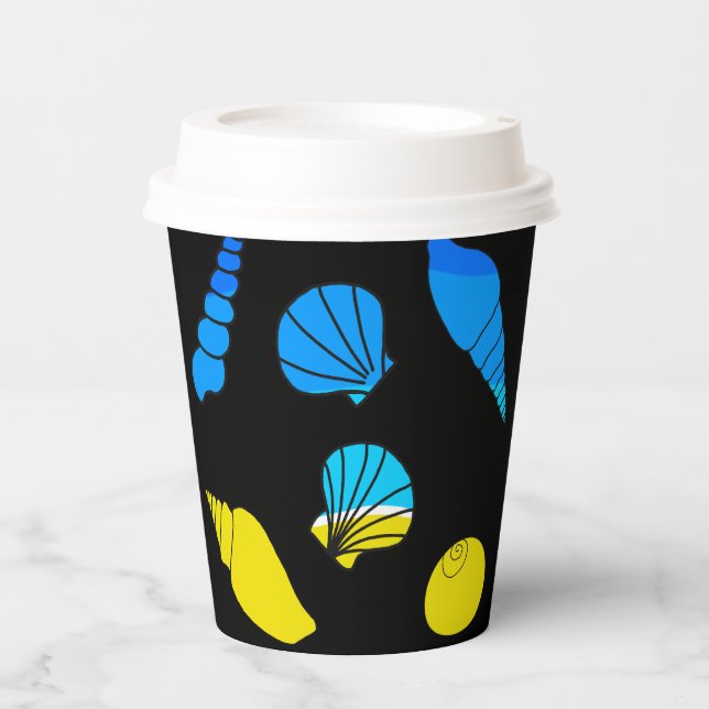 Beach Sea Shell  Paper Cups (Front)