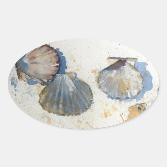 Beach Sea Shell Stickers (Front)