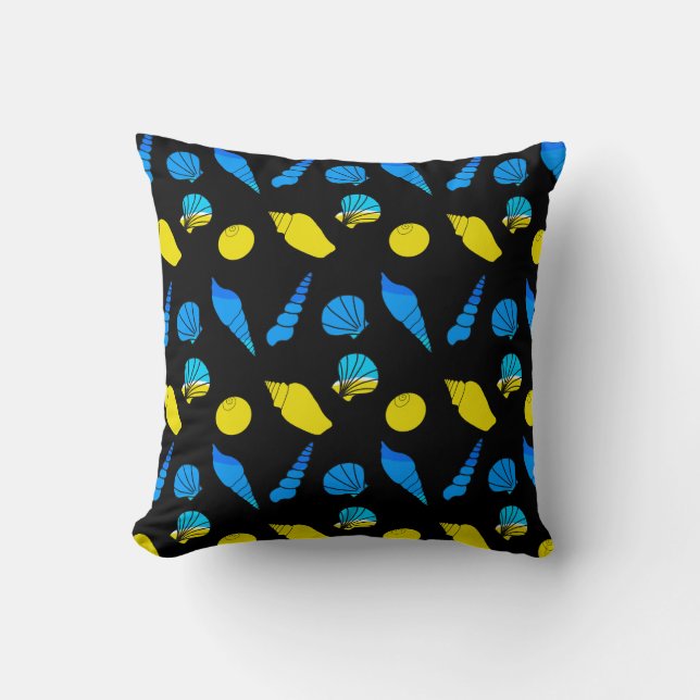 Beach Sea Shell  Throw Pillow (Front)