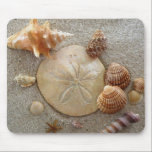 Beach Sea Shells Mousepad<br><div class="desc">Beach Sea Shells Scene Mousepad</div>
