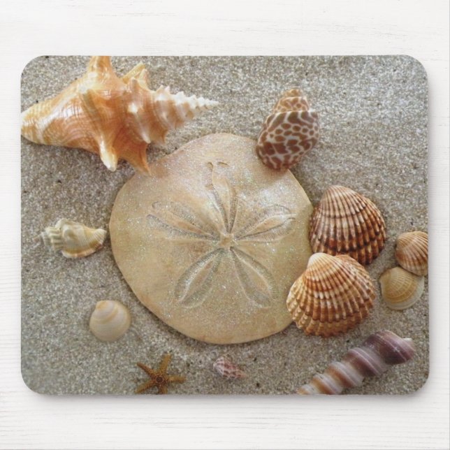 Beach Sea Shells Mousepad (Front)