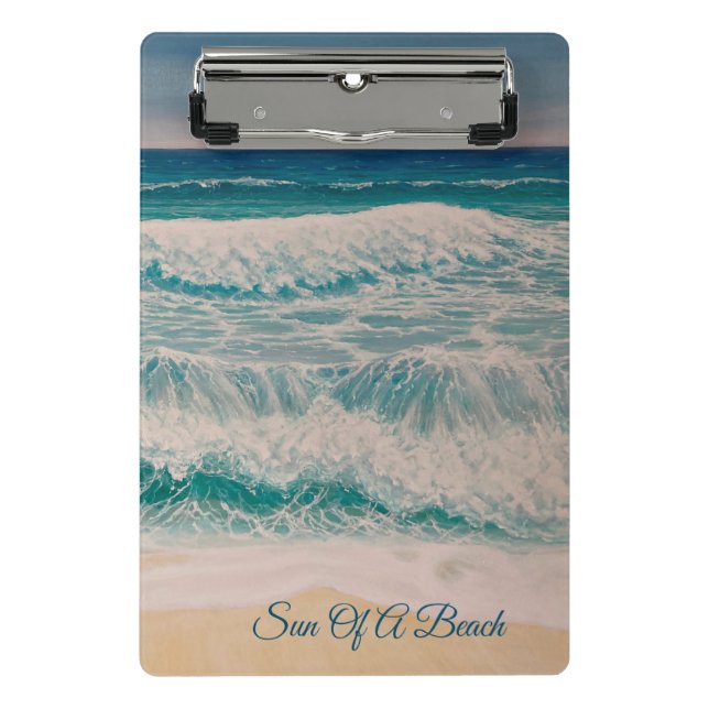 Beach Sea Surf Sun of a beach       Mini Clipboard (Front)