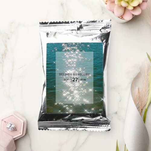 Beach Sea Water Sparkles Wedding  Coffee Drink Mix