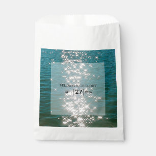 Beach Sea Water Sparkles Wedding   Favor Bag