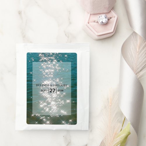 Beach Sea Water Sparkles Wedding   Tea Bag Drink Mix