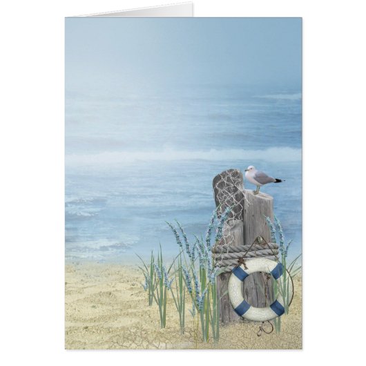 Beach Seagull Cards (Front)