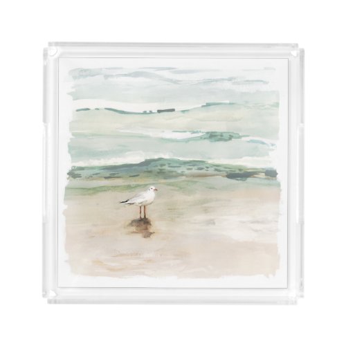 Beach Seagull Cove Acrylic Tray