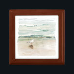 Beach Seagull Cove Gift Box<br><div class="desc">Seagull Cove I by Victoria Borges. Features a soft image of a seagull near the beach shore.</div>
