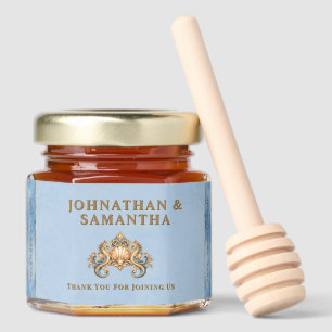 Beach seahorse wedding favor coastal destination honey jar favors