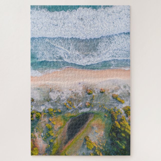 Beach, Seascape Aerial View Jigsaw Puzzle (Vertical)