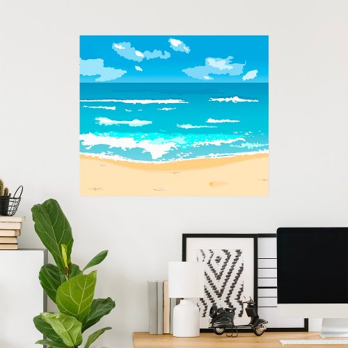 Beach Seascape Poster