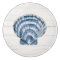 Beach Seashell Modern Navy Blue White Barn Wood