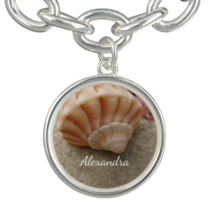 Beach Seashell Personalized  Bracelet