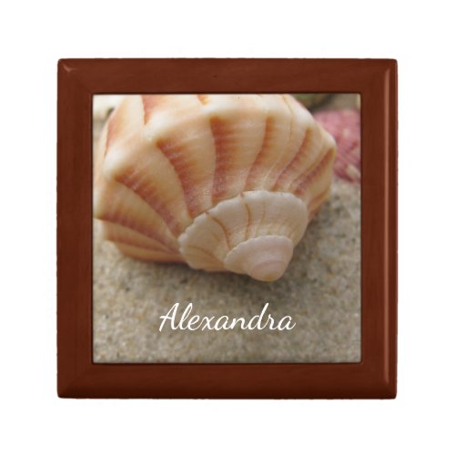 Beach Seashell Personalized Gift Box