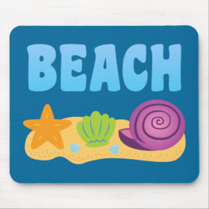 Beach Seashells Mouse Pad