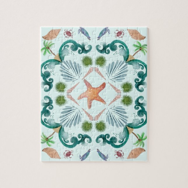 Beach Seashells Sea Life Jigsaw Puzzle (Vertical)