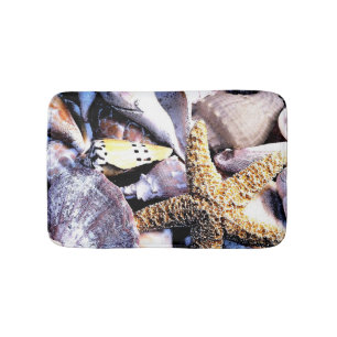 Beach Seashells Theme Bath Mat