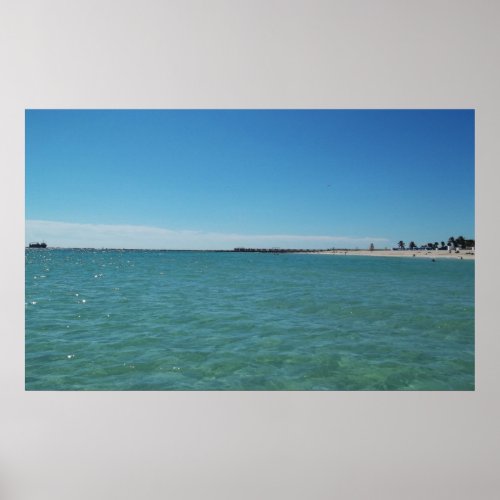 Beach  Seashore Seascape Beach Scene Poster