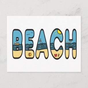 Beach Seaside Postcard