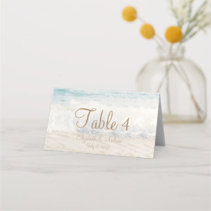 Beach Seaside Wedding Place Card
