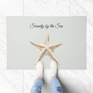 Beach Serenity by the Sea Starfish Doormat